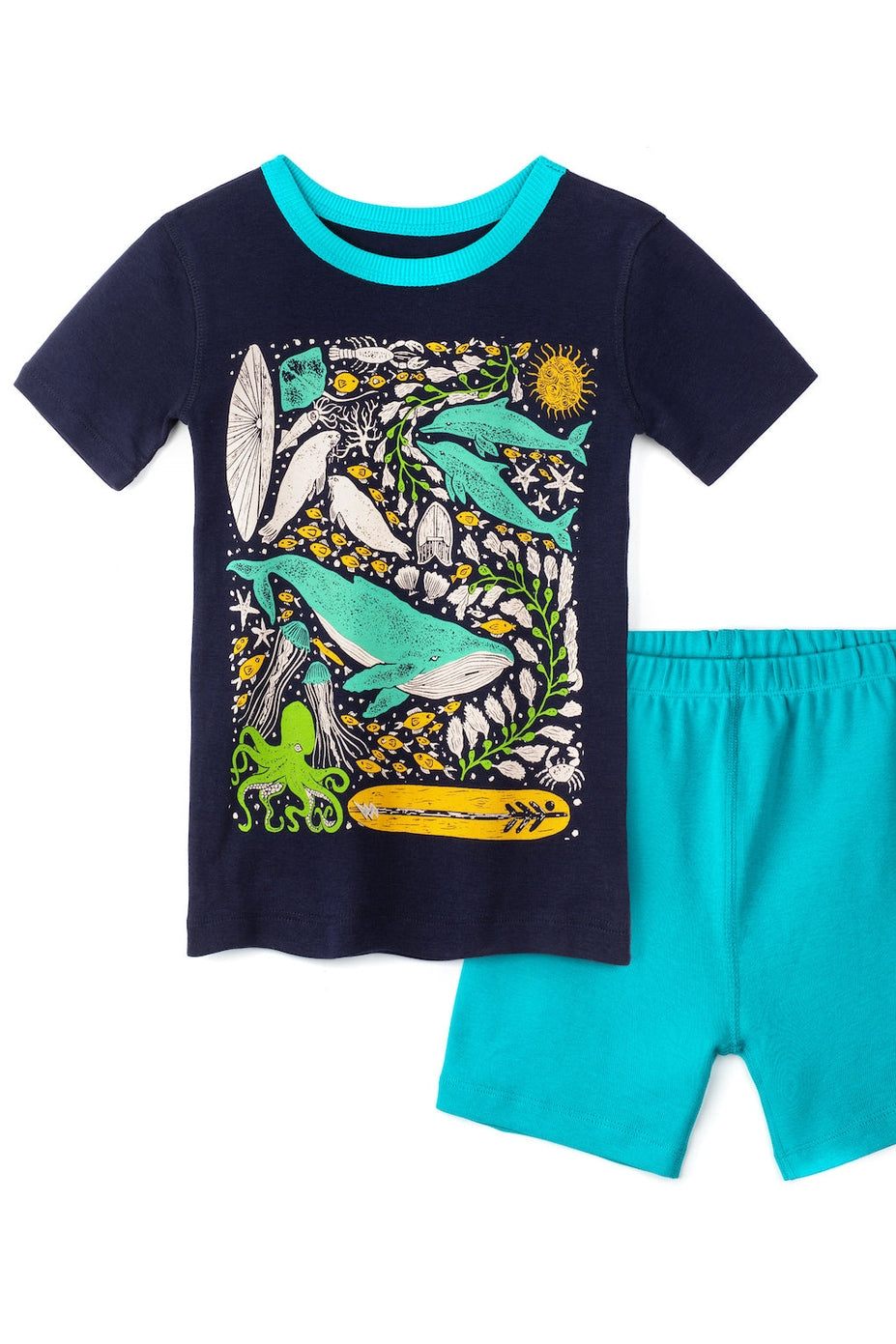 100% Organic Cotton Shortie Pajamas for Kids: Limited Edition Prints - FINAL SALE