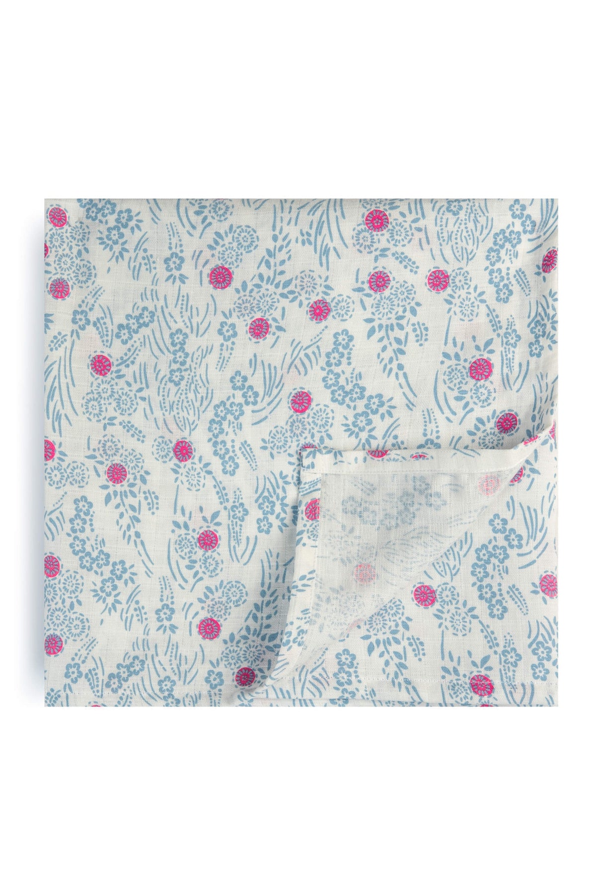 Organic Cotton Muslin Baby Blanket: Cherry Blossom