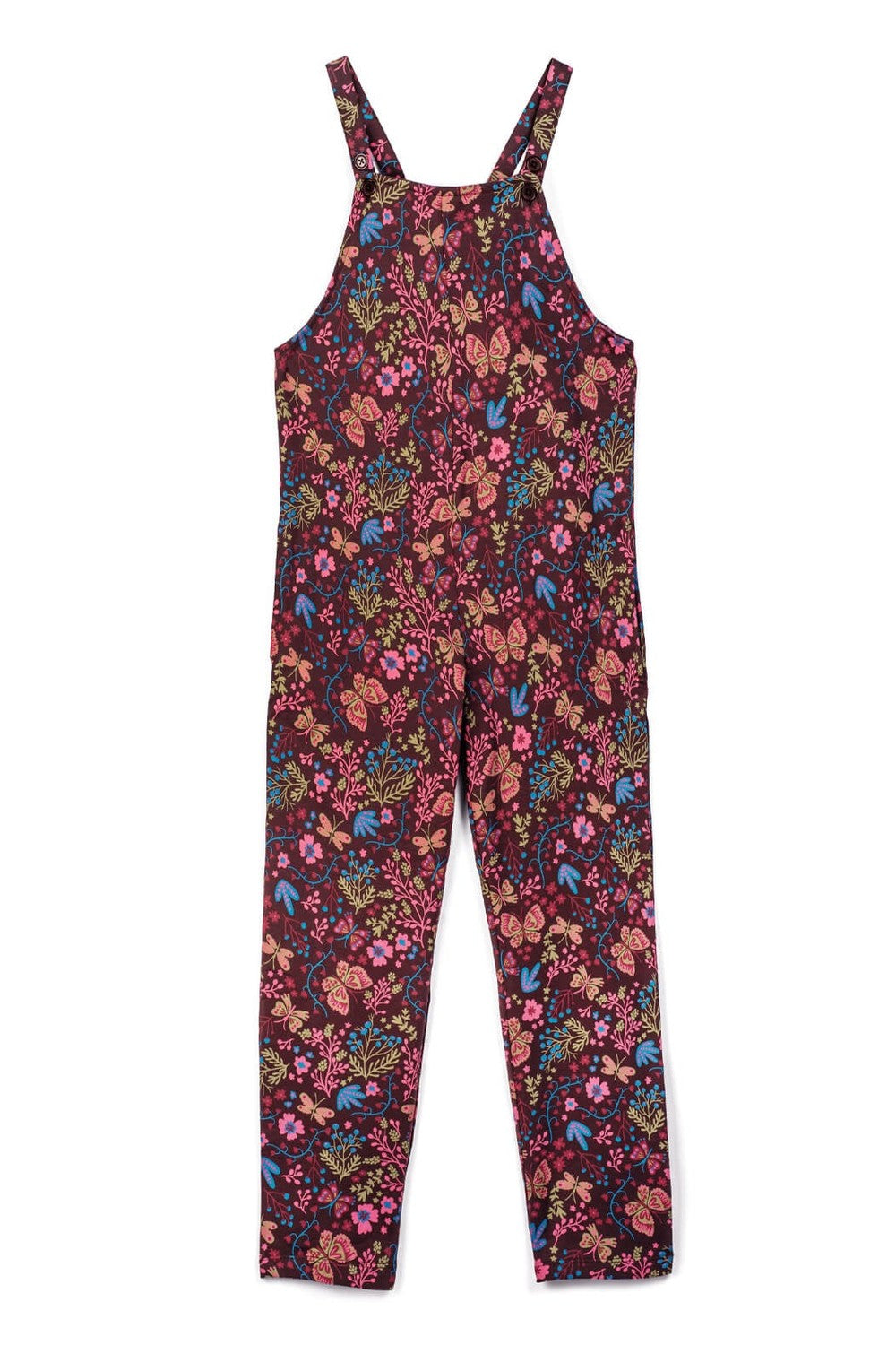 Organic Cotton Stretch Kids Jumpsuit: Flower Child FINAL SALE