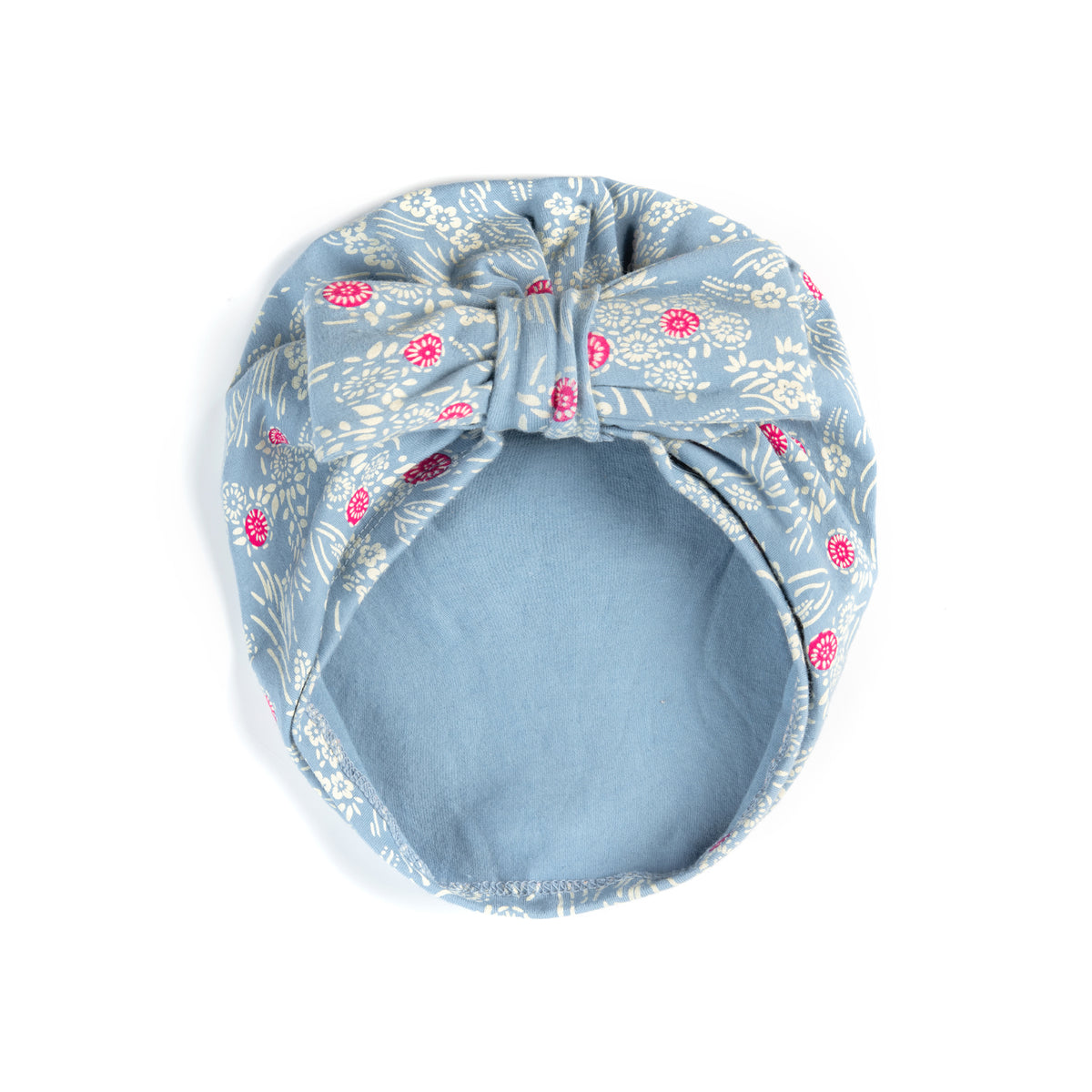 Organic Cotton Baby Hat and Blanket Gift Set: Cherry Blossom