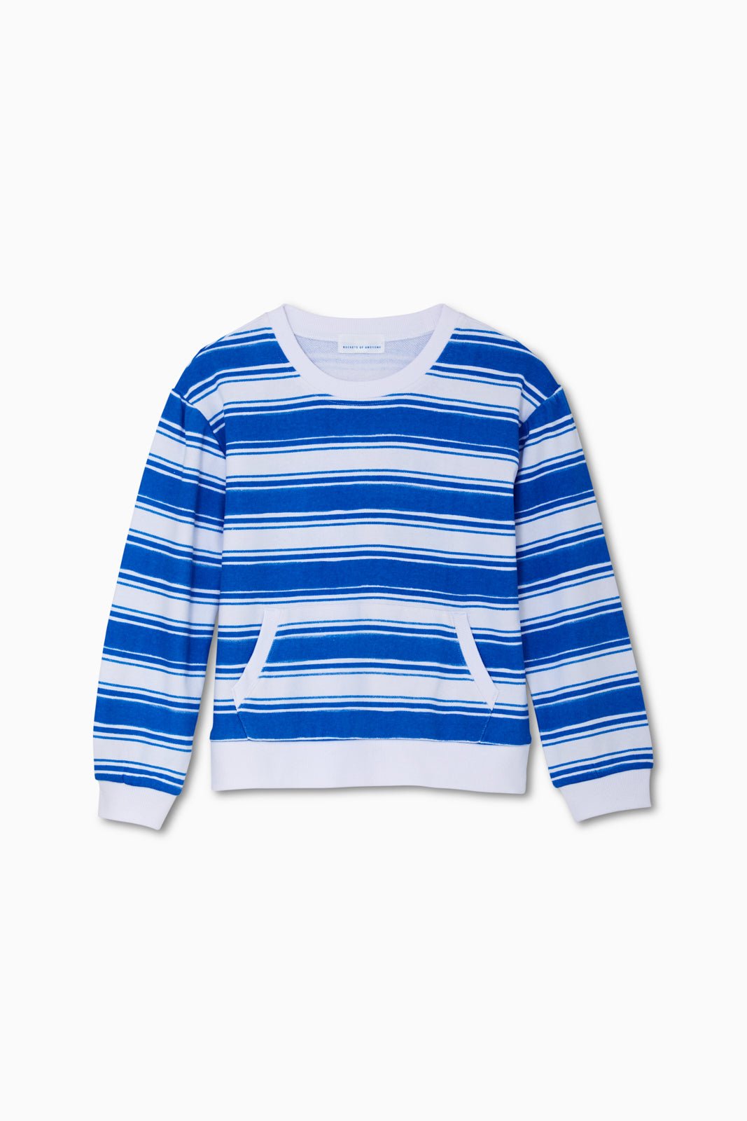 Striped Drop Shoulder SweatshirtTOPSRockets of Awesome