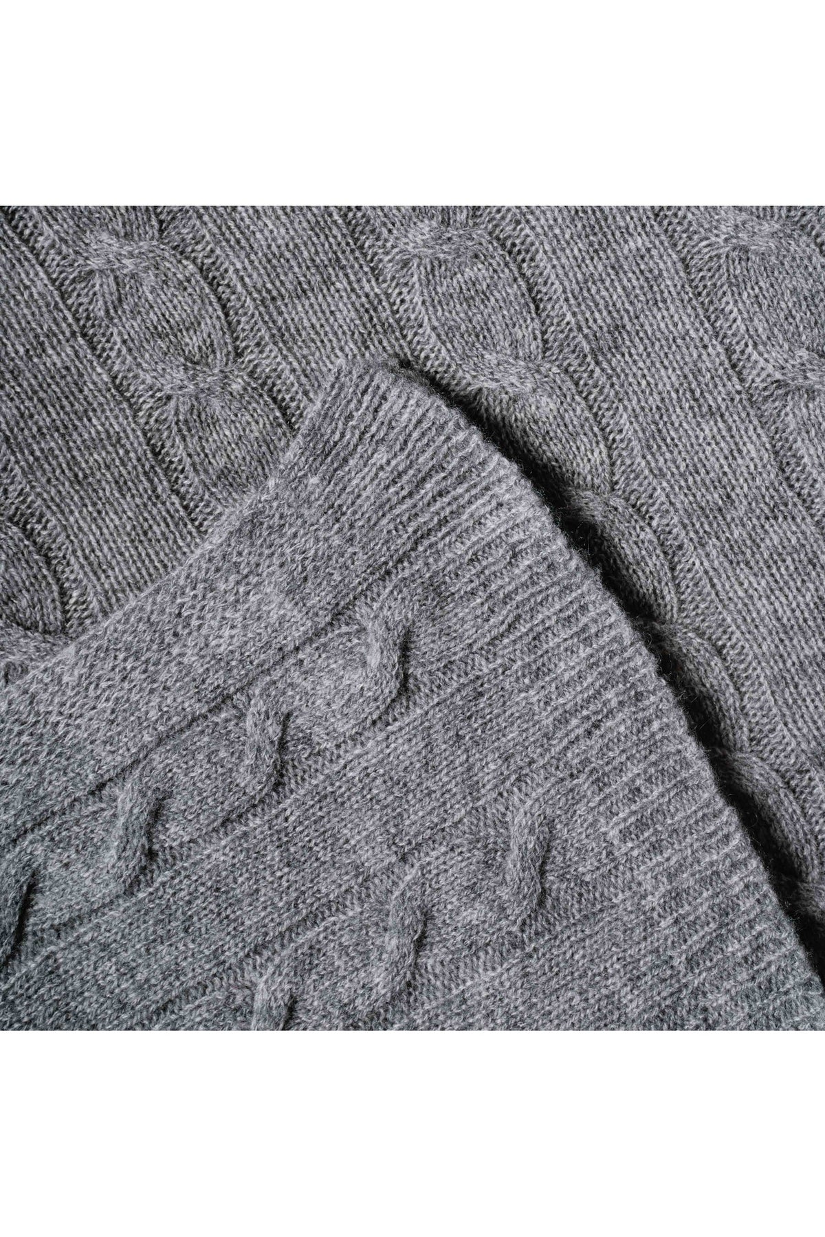 Pure Cashmere Cable Knit Poncho