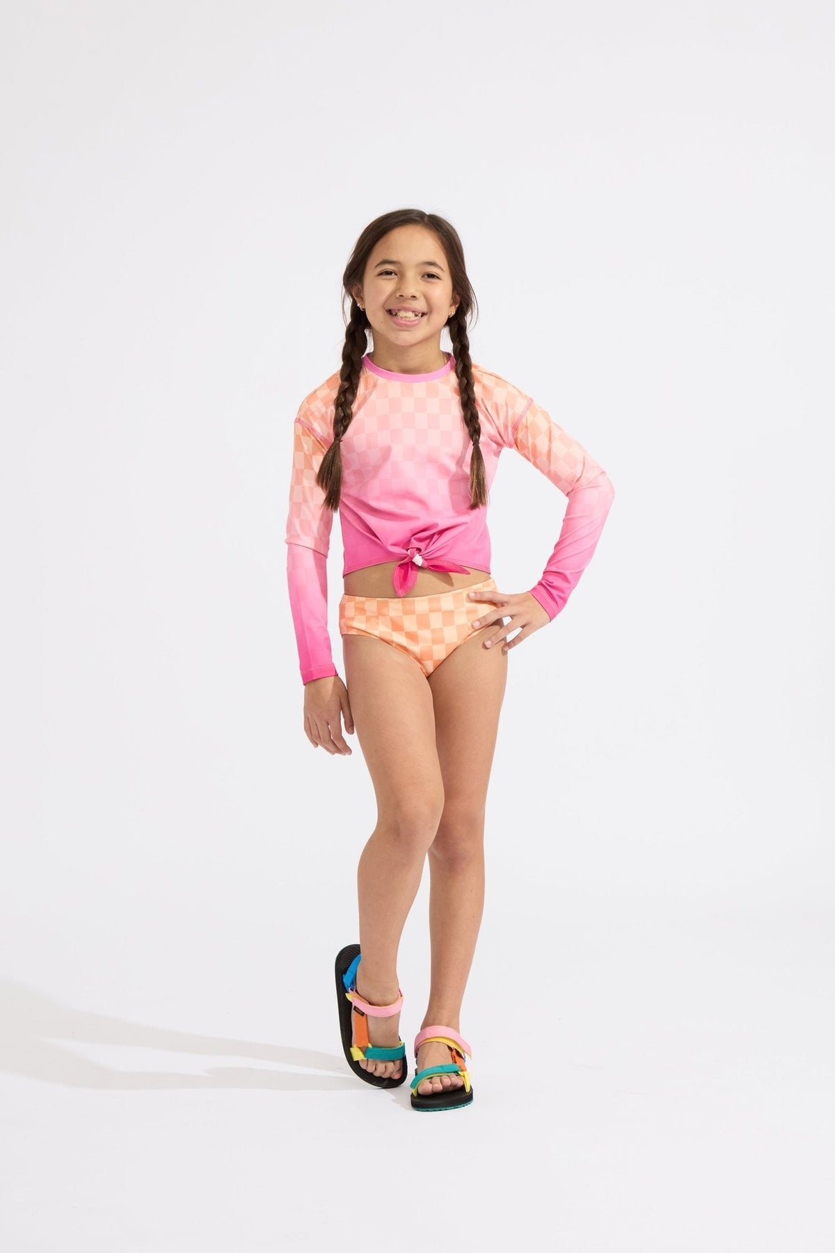 Ombre Tie RashguardSWIMRockets of Awesome