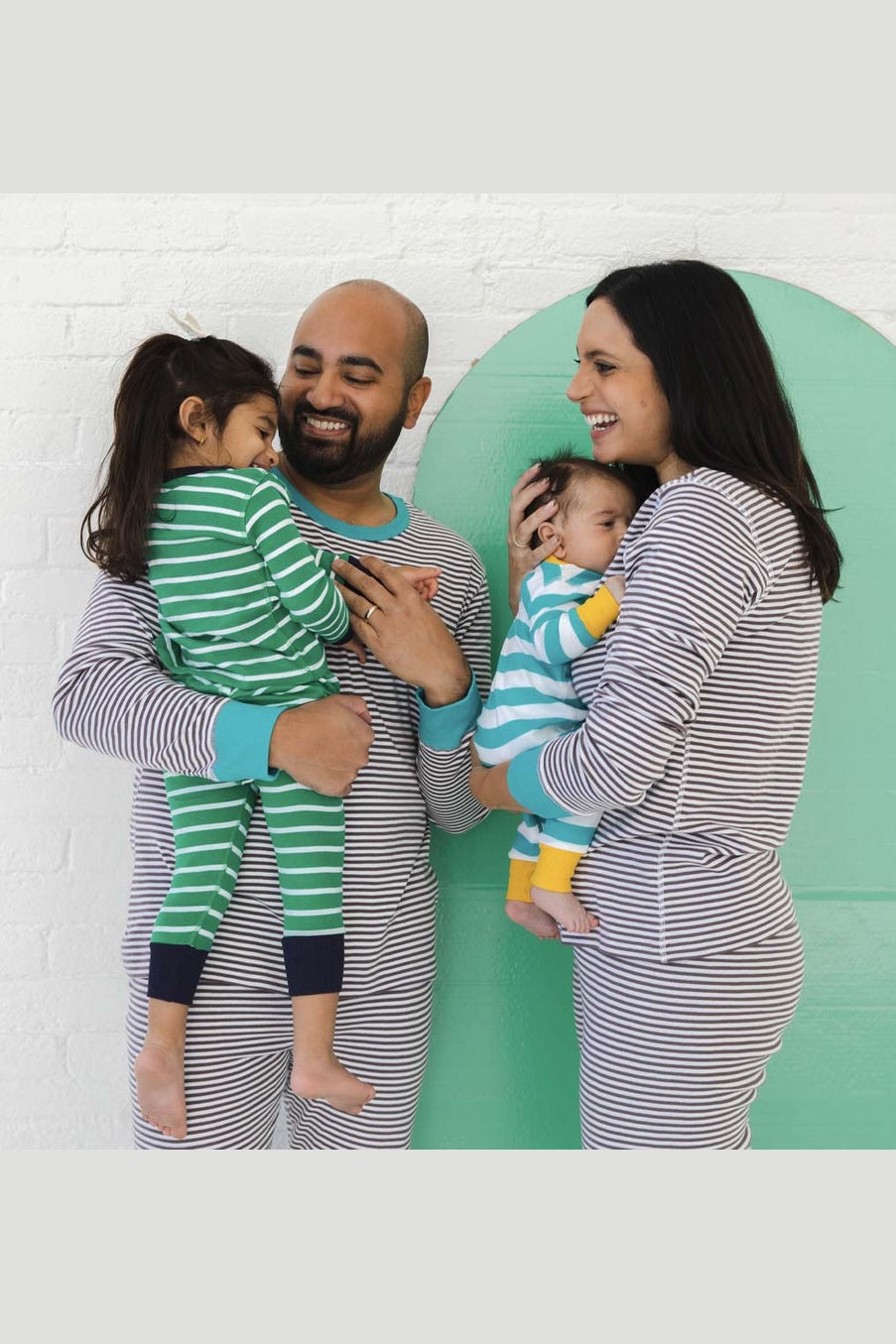 100% Organic Cotton Pajamas for Adults: Stripes - FINAL SALE
