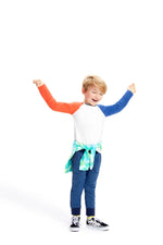 Colorblock Baseball Tee - FINAL SALETOPSRockets of Awesome