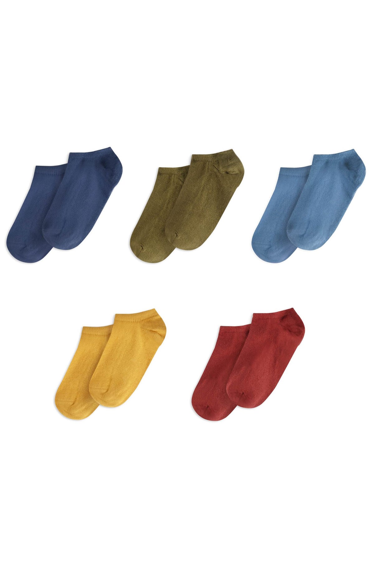 Kids Socks 5-Pack: Organic Cotton Footie Socks