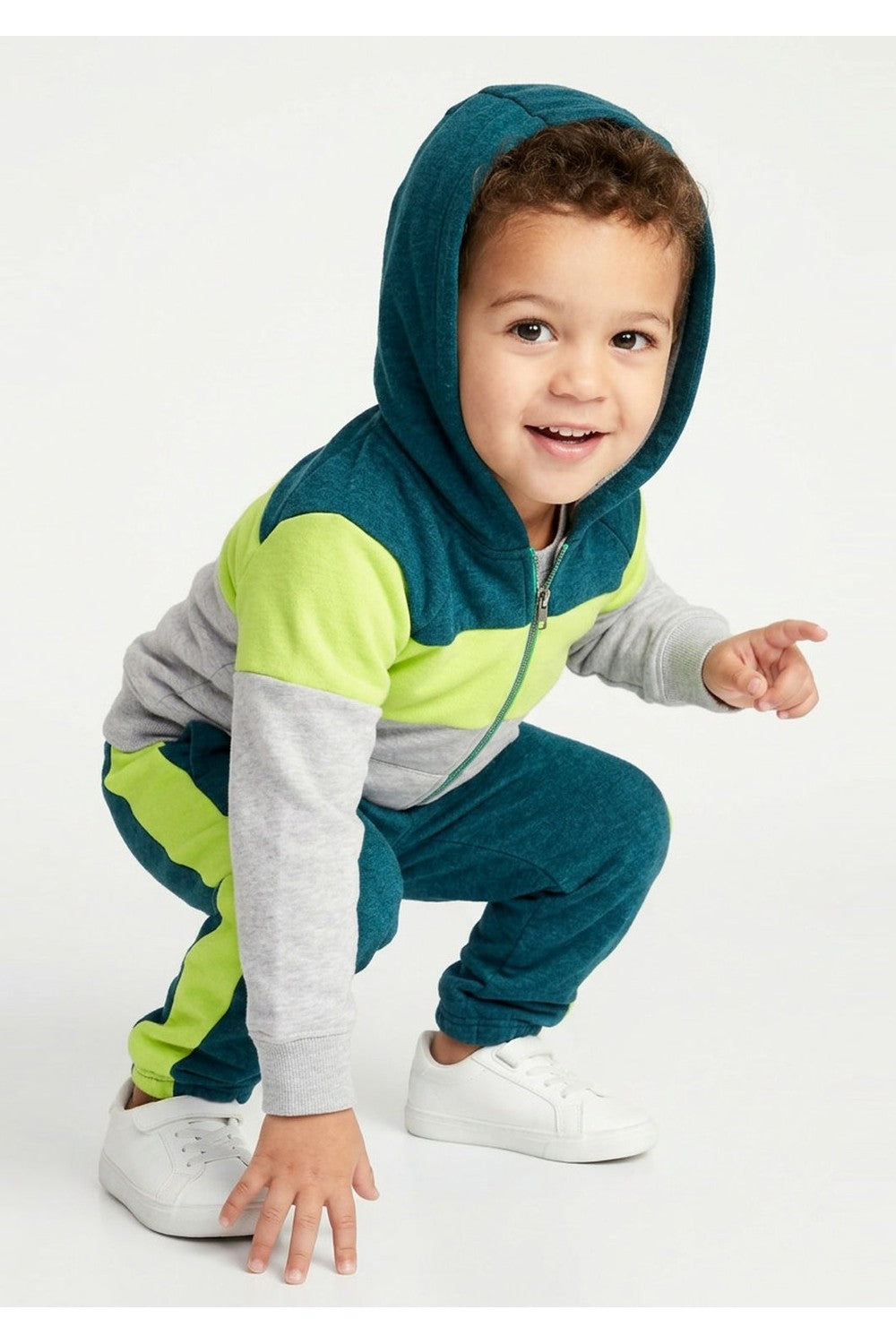 Colorblock Full Zip Sweatshirt
