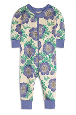 Pre-owned Purple Hydrangea 1-piece Non-footed Pajamas size: 0-3 Months Purple Hydrangea