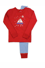 Pre-owned Red | Blue | White | Stripes PJ Set size: 12 Years Red | Blue | White | Stripes
