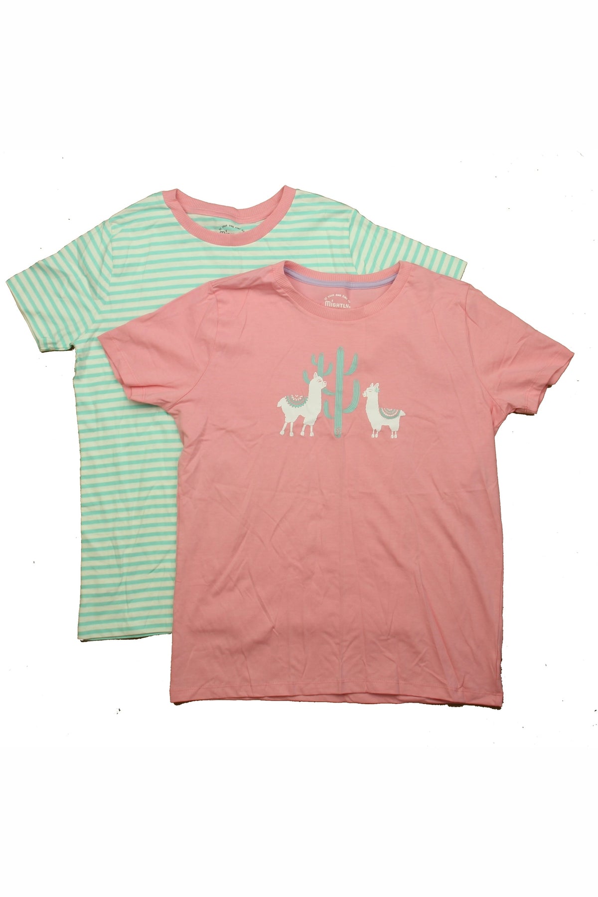 Pre-owned Aqua Stripe | Pink T-Shirt size: 14 Years Aqua Stripe | Pink