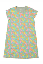 Pre-owned Grey | Multi | Triangles Dress size: 14 Years Grey | Multi | Triangles