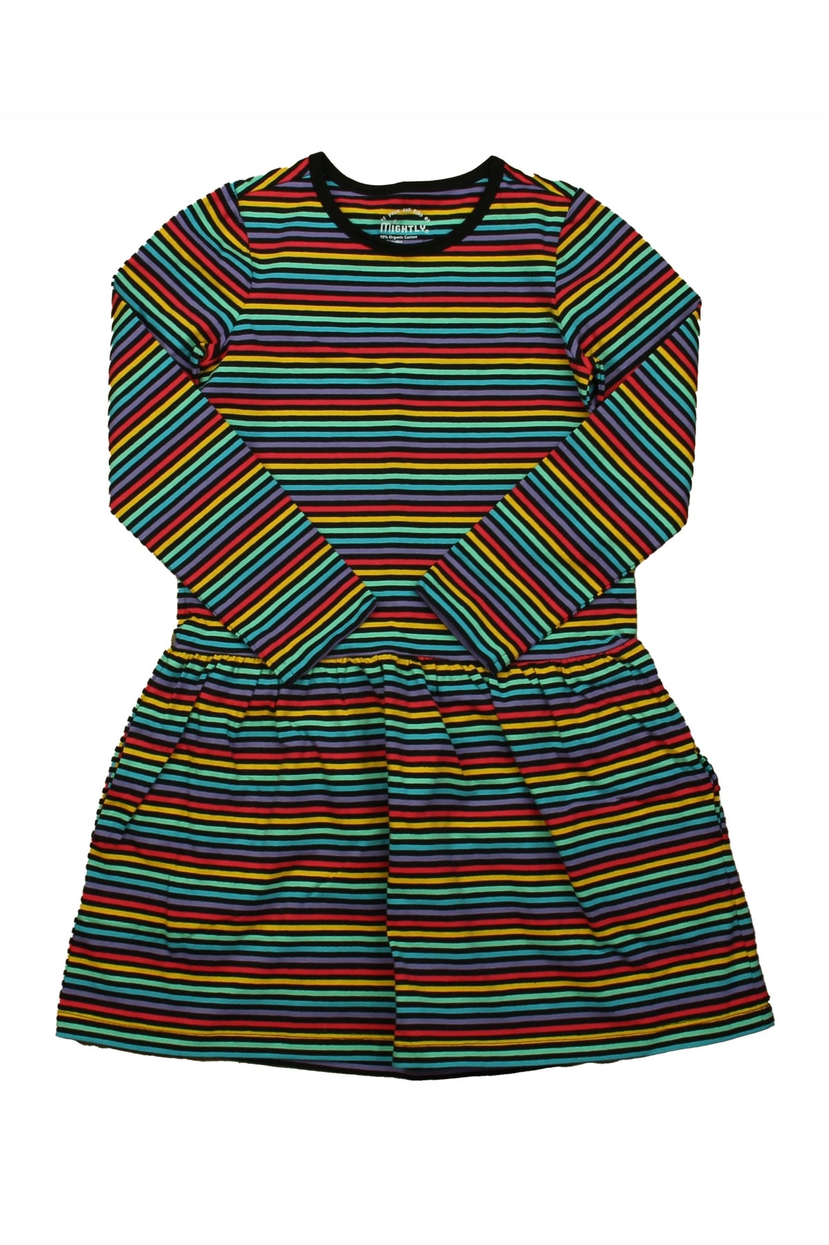 Pre-owned Black Stripe Dress size: 2-5T Black Stripe
