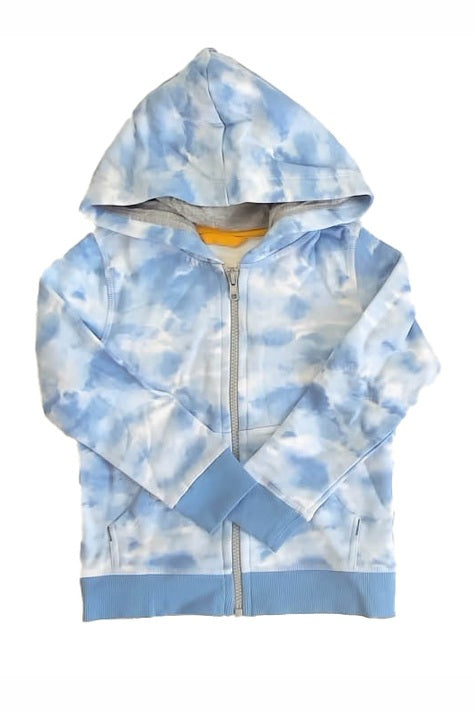 Pre-owned Blue Tie Dye Hoodie size: 2-5T Blue Tie Dye