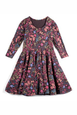 Pre-owned Brown Floral Dress size: 2-5T Brown Floral