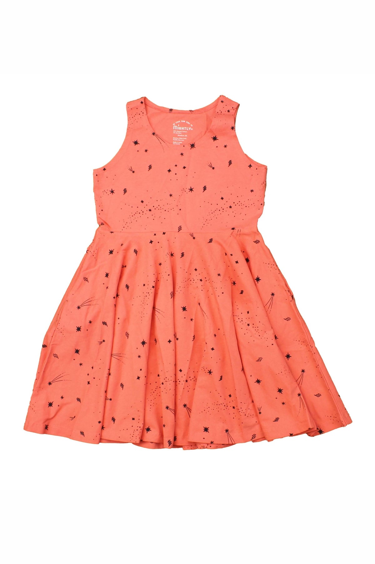 Pre-owned Coral | Black Stars Dress size: 2-5T Coral | Black Stars