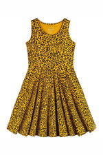 Pre-owned Gold Leopard Dress size: 2-5T Gold Leopard