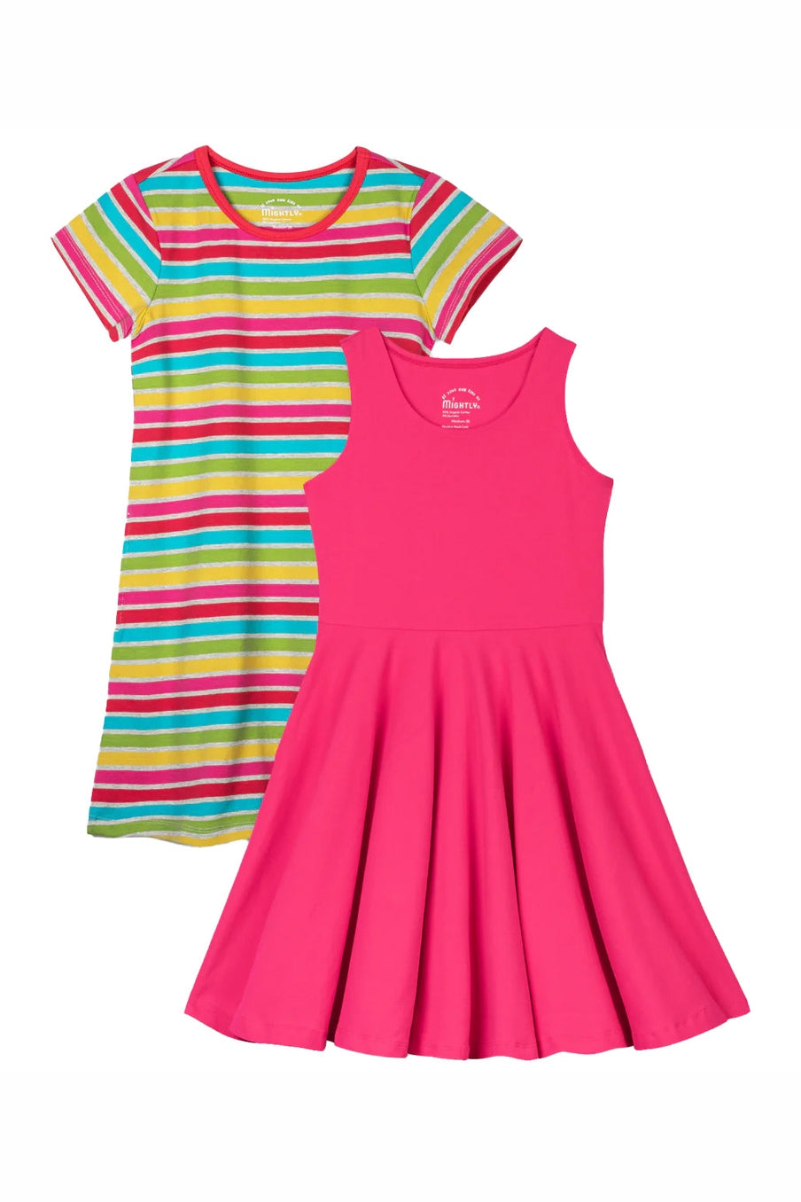 Pre-owned Rainbow Stripe Dress size: 2-5T Rainbow Stripe