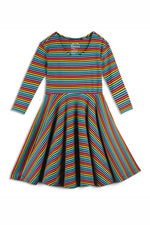 Pre-owned Striped Dress size: 2-5T Striped