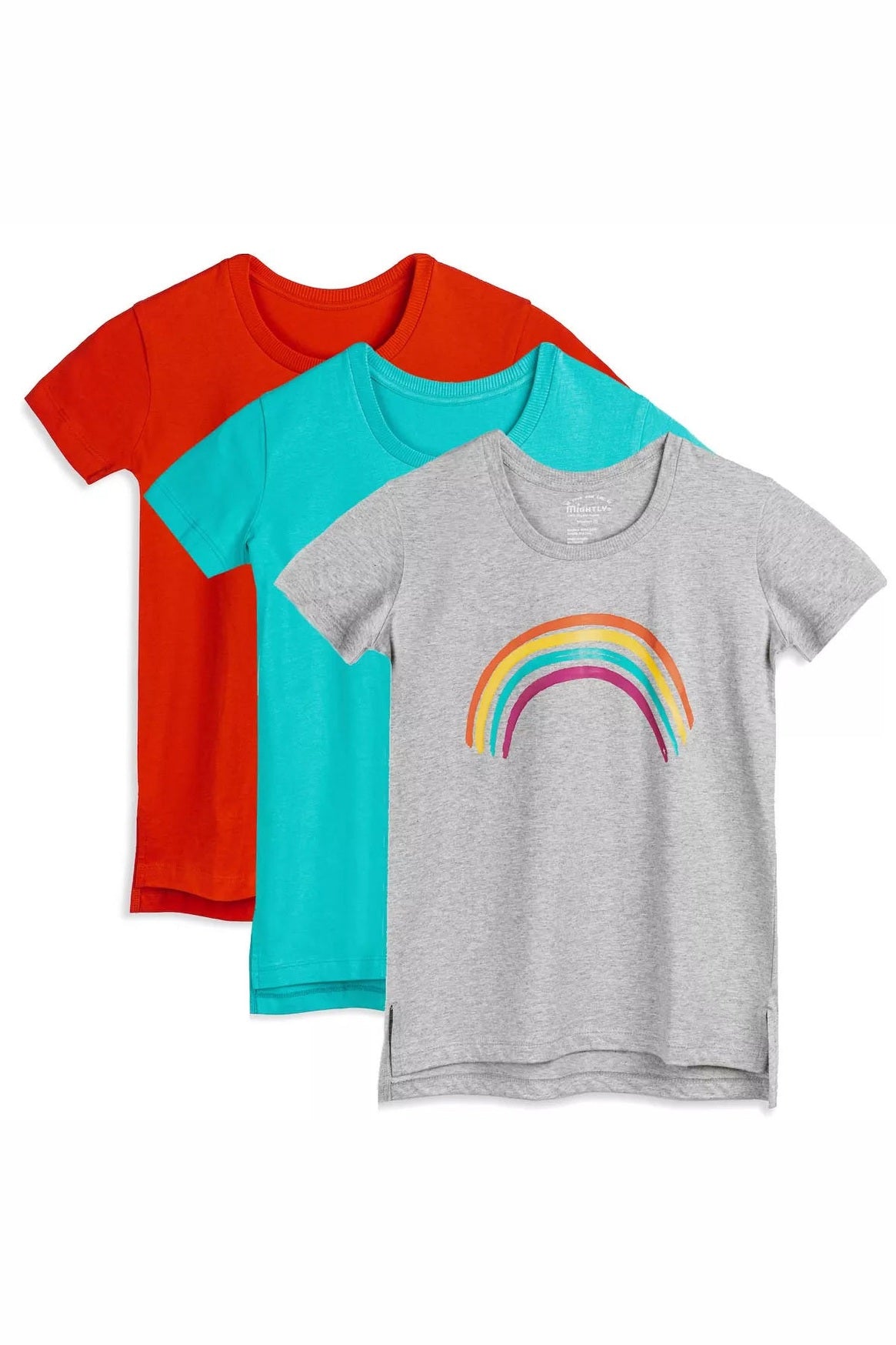 Pre-owned Turquoise | Rainbow | Red T-Shirt size: 2-5T Turquoise | Rainbow | Red