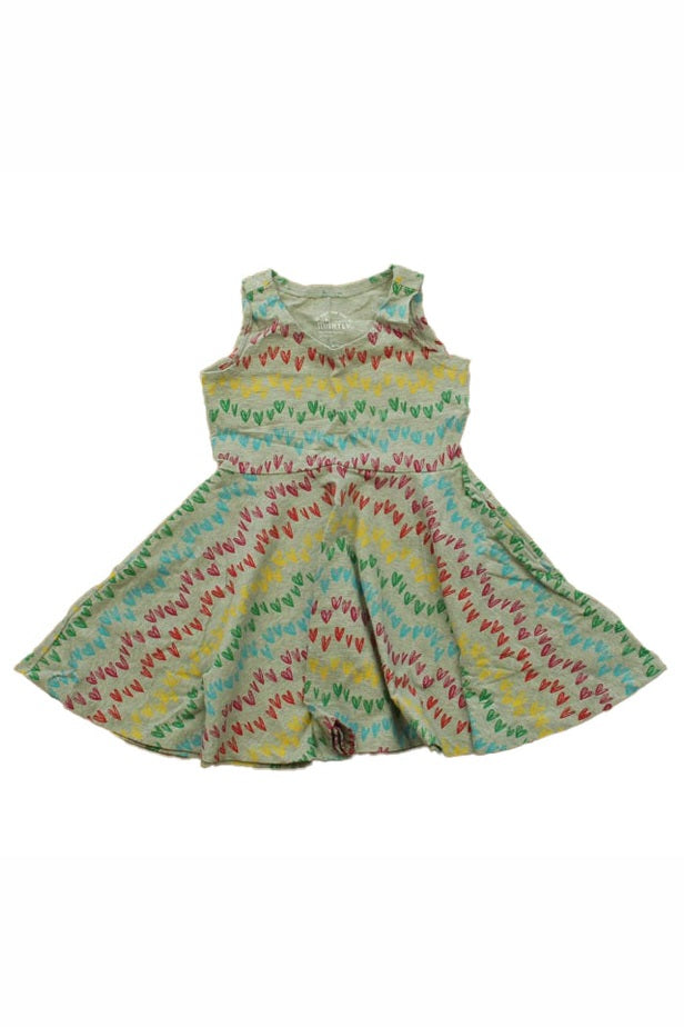 Pre-owned Gray Hearts Dress size: 2T Gray Hearts