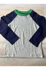 Pre-owned Navy Blue | Forest Green | Grey Long Sleeve T-Shirt size: 3T Navy Blue | Forest Green | Grey
