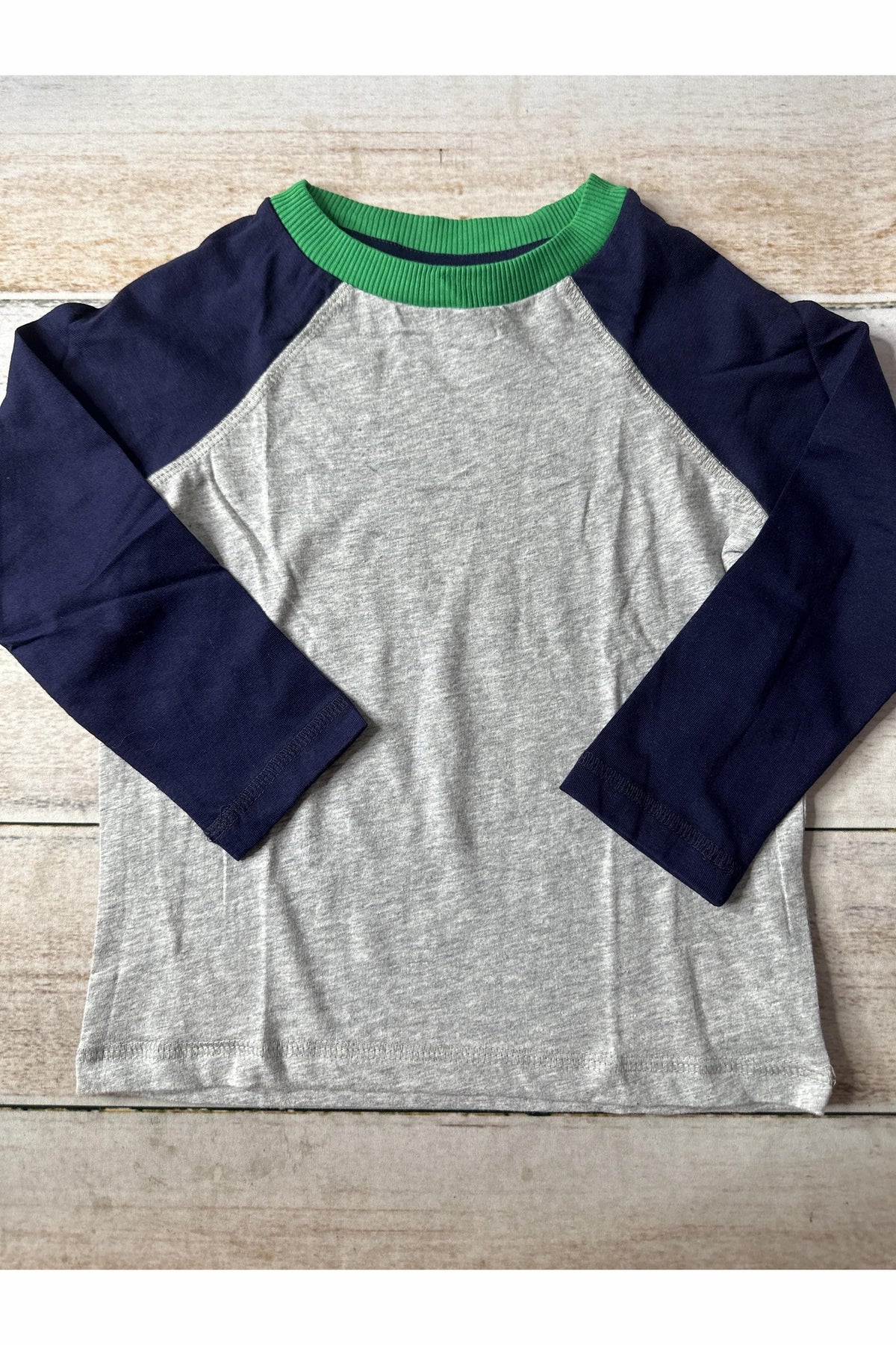 Pre-owned Navy Blue | Forest Green | Grey Long Sleeve T-Shirt size: 3T Navy Blue | Forest Green | Grey
