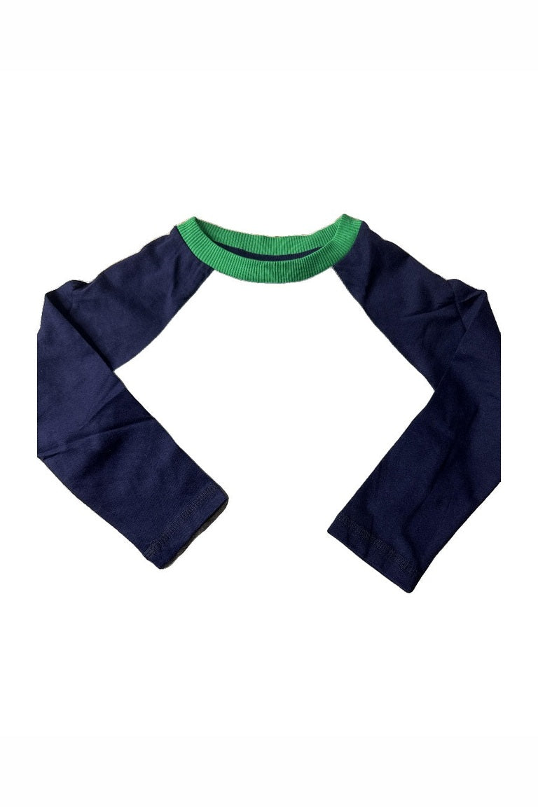 Pre-owned Navy Blue | Forest Green | Grey Long Sleeve T-Shirt size: 3T Navy Blue | Forest Green | Grey
