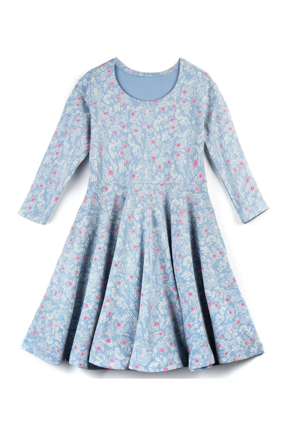 Pre-owned Blue Floral Dress size: 6-14 Years Blue Floral