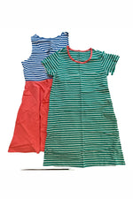 Pre-owned Coral | Blue | Green Dress size: 6-14 Years Coral | Blue | Green