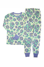 Pre-owned Ivory | Purple Hydrangea PJ Set size: 6-14 Years Ivory | Purple Hydrangea