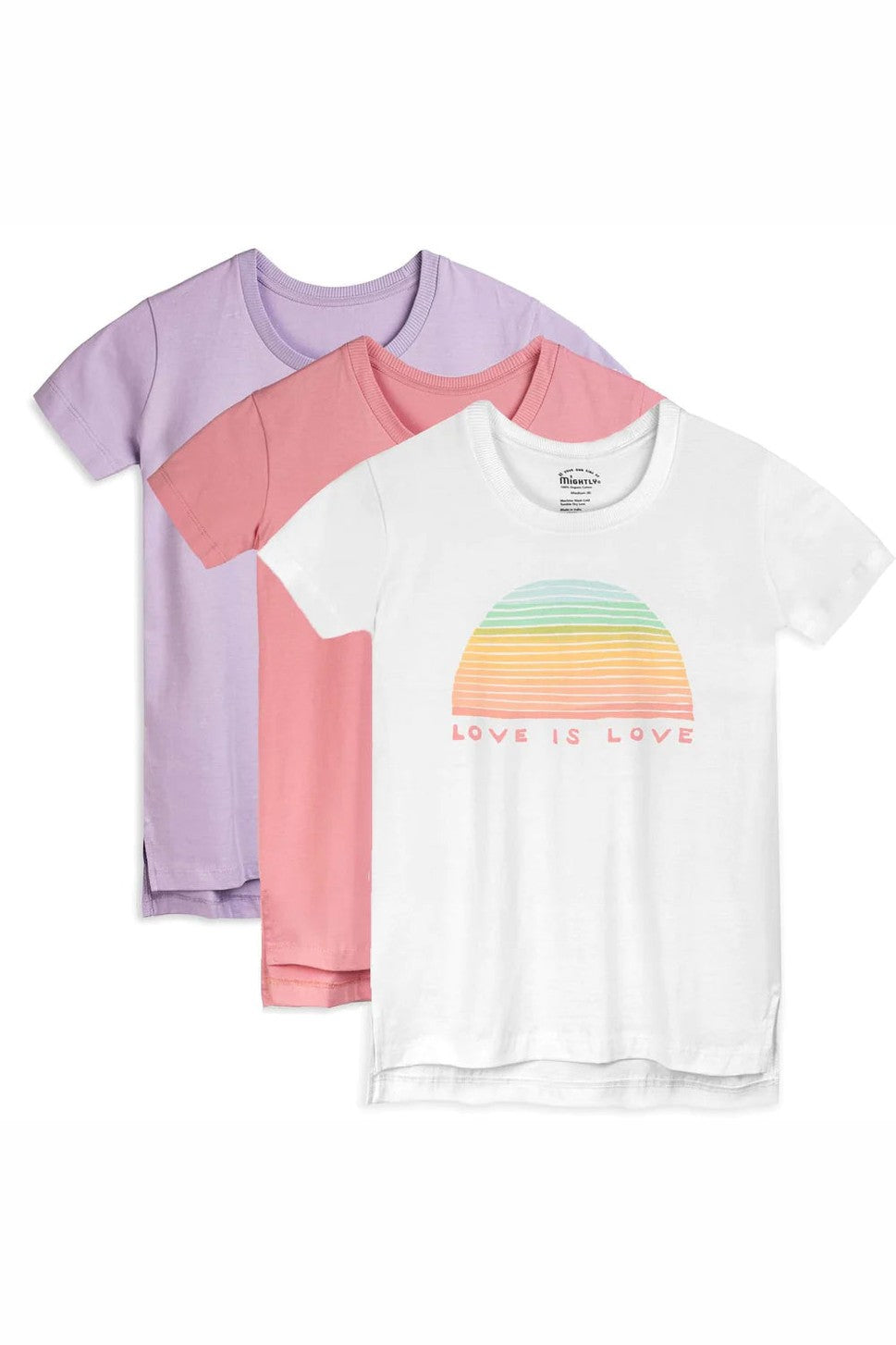 Pre-owned Love is Love Pastel T-Shirt size: 6-14 Years Love is Love Pastel