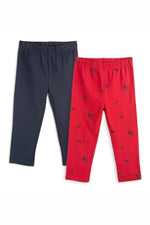 Pre-owned Navy | Love Birds Leggings size: 6-14 Years Navy | Love Birds