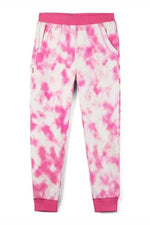 Pre-owned Pink Tie Dye Casual Pants size: 6-14 Years Pink Tie Dye