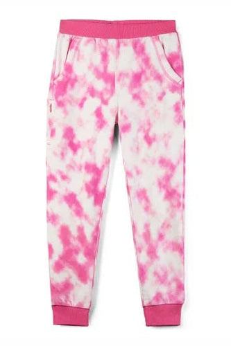 Pre-owned Pink Tie Dye Casual Pants size: 6-14 Years Pink Tie Dye