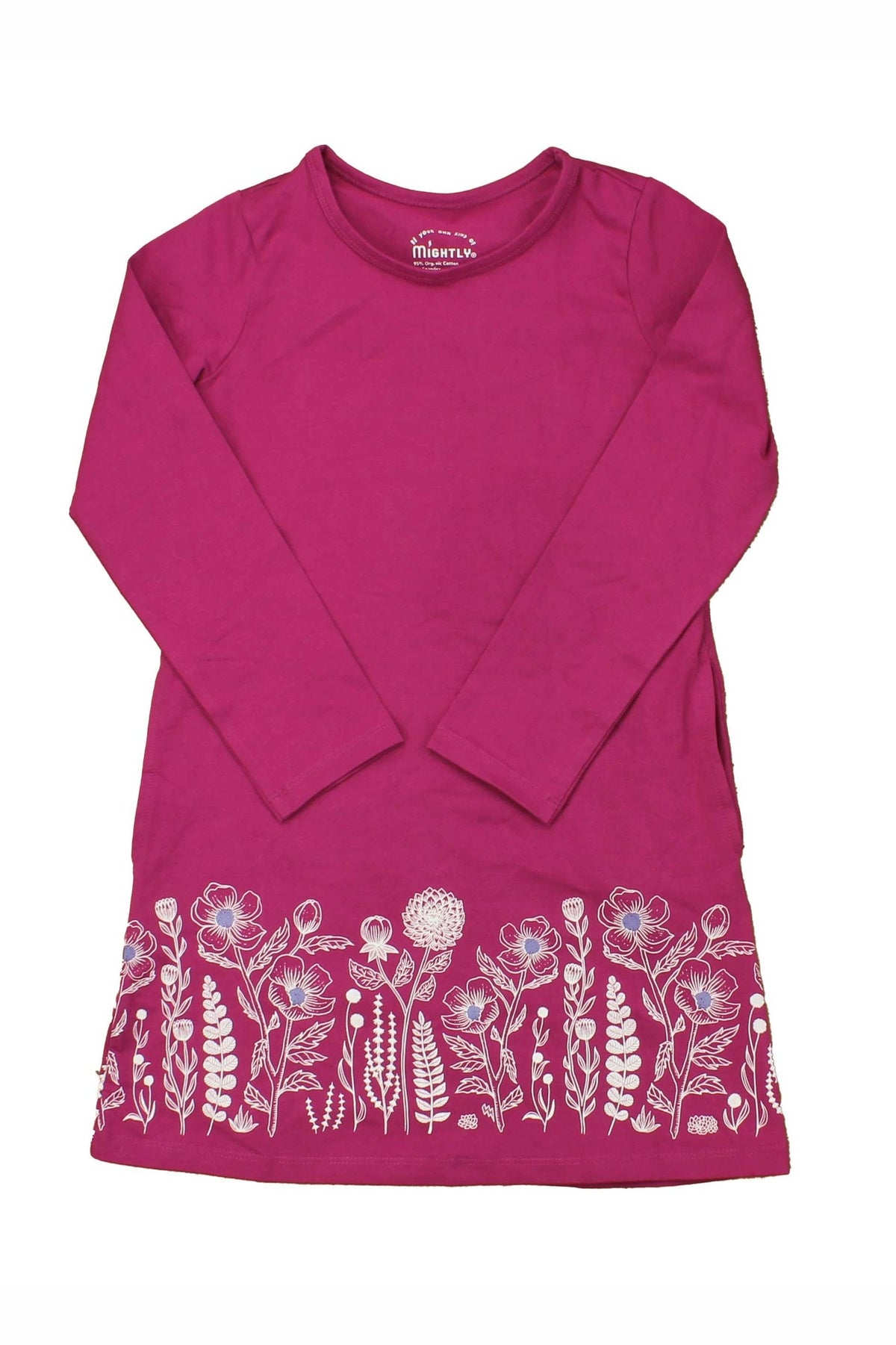 Pre-owned Magenta | White | Blue | Flowers Dress size: 6-7 Years Magenta | White | Blue | Flowers