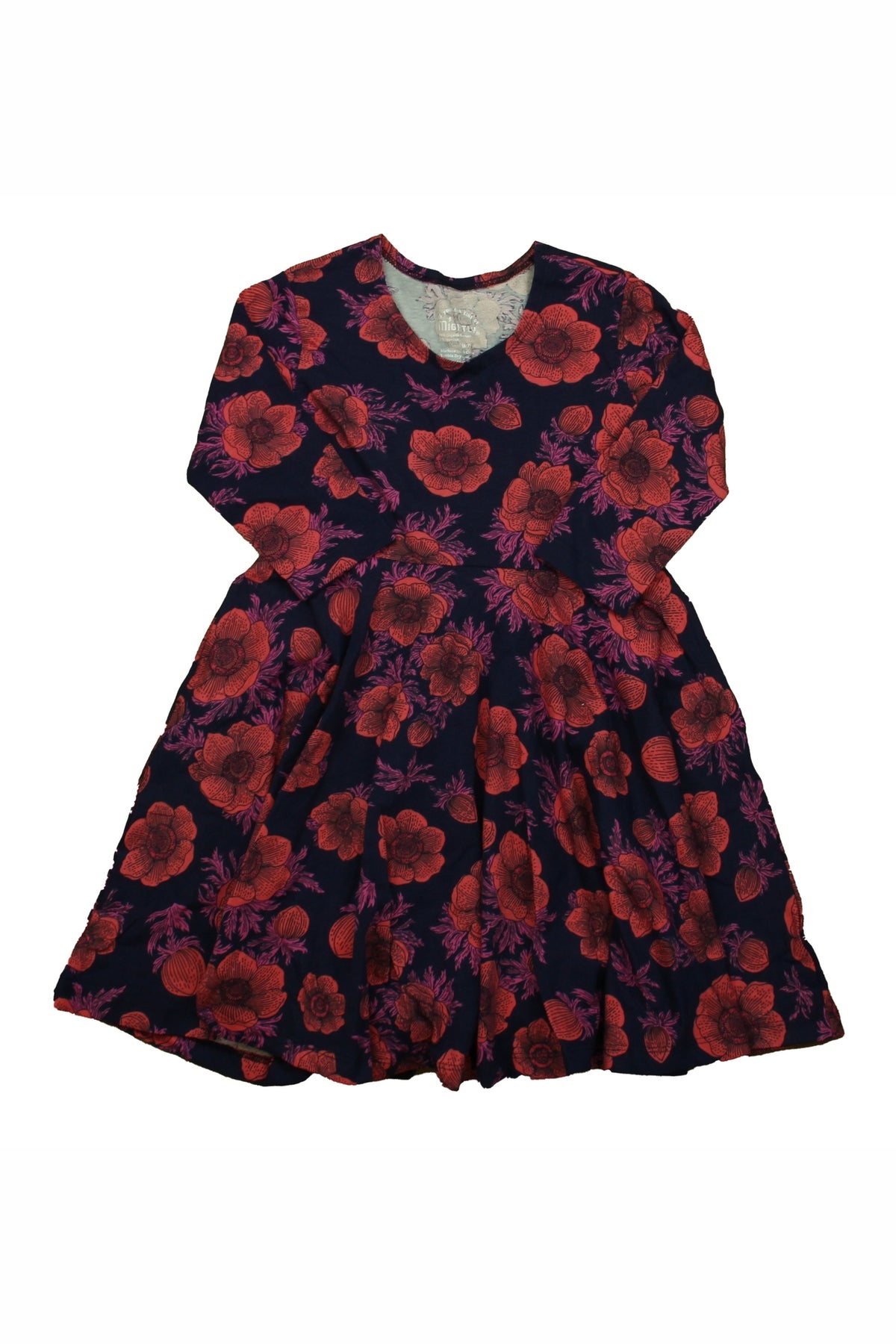 Pre-owned Navy Floral Dress size: 6-7 Years Navy Floral