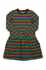 Pre-owned Stripe Dress size: 6-7 Years Stripe