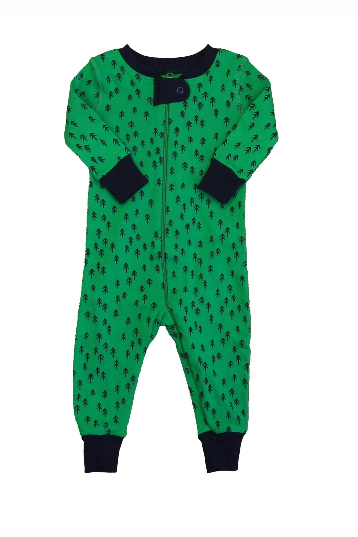 Pre-owned Green | Navy PJ Set size: 6-9 Months Green | Navy