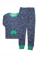 Pre-owned Purple Leopard PJ Set size: 8 Years Purple Leopard