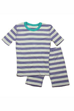 Pre-owned Purple Stripe PJ Set size: 8 Years Purple Stripe
