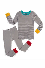Pre-owned Gray Stripe 2-piece Pajamas size: Adult XS-XL Gray Stripe